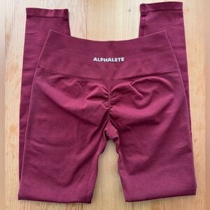 Alphalete Amplify “Bordeaux” leggings